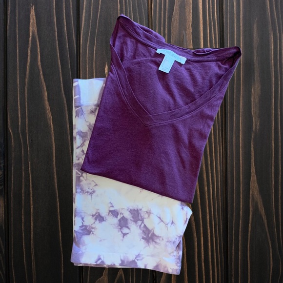 ⭐️ Wāhine Tie Dye Biker Shorts in Poni (purple) - NEW - Picture 5 of 8